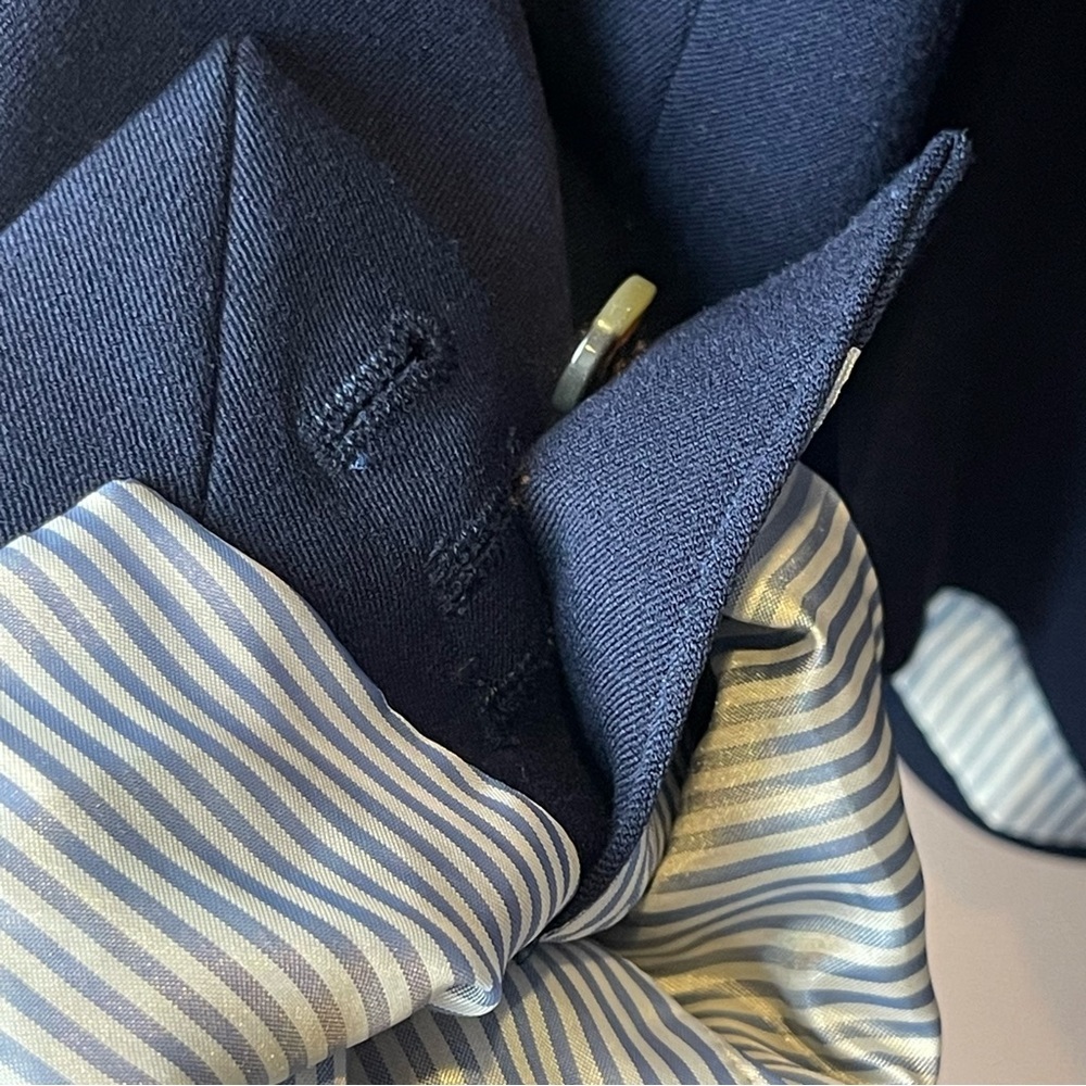 J Crew Navy Blue Blazer 2020 K2899 - Size M - Picture 6 of 12